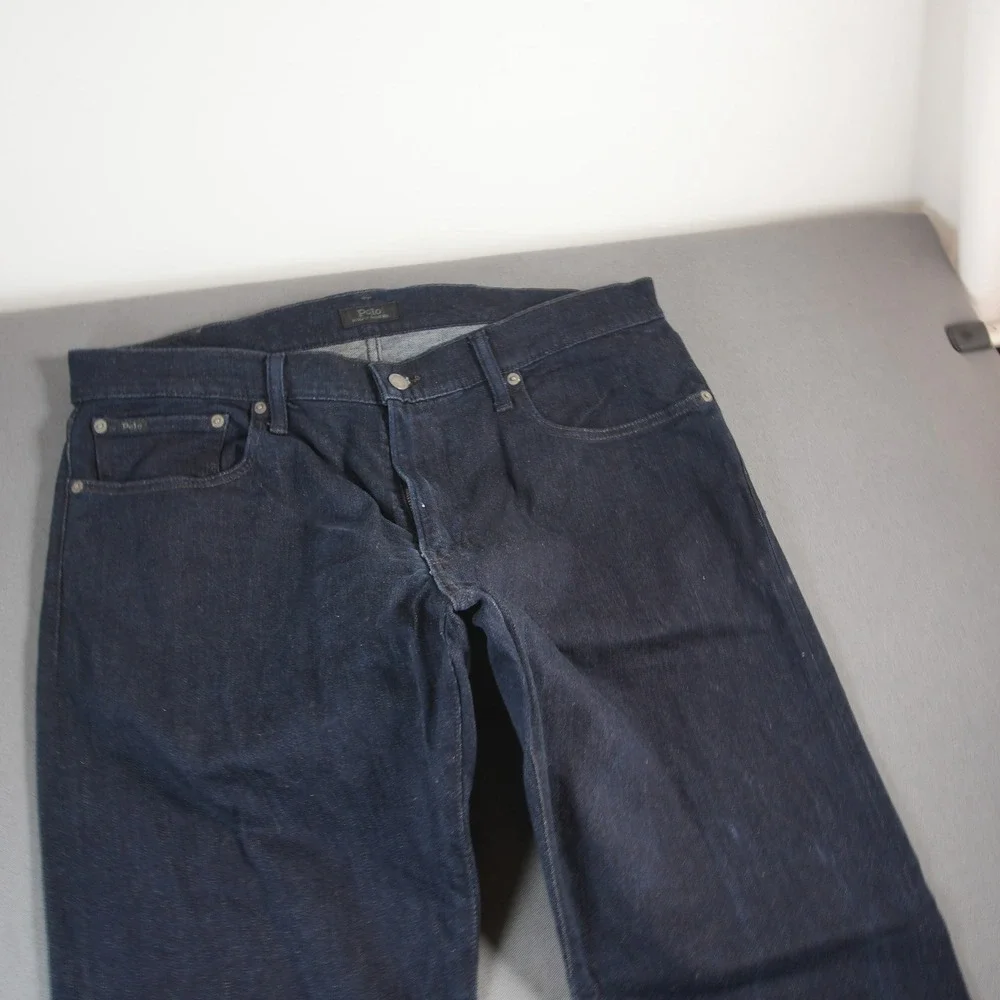 Polo Ralph Lauren Sullivan Slim Stretch Men Jeans 34x32 Dark Wash Denim Straight